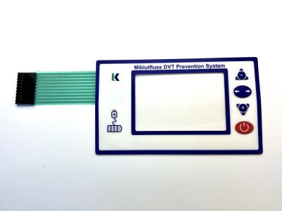 Ecrã de impressão Médica Membrana Comutador Fornecedor Com Janela LCD Transparente
