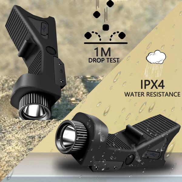IPX4 LED Tactical Flashlights  For Shotguns Waterproof 800 Lumens
