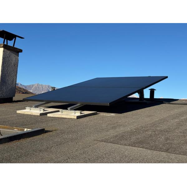 Monocrystalline 100 Watt Solar Panel Complete Black For Camper Boat Rimorchi Camper Marine