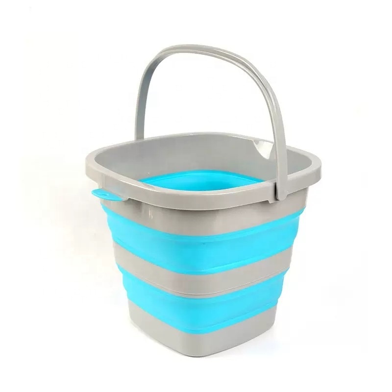 Factory Hot-Selling Wholesale Household Silicone Gel Fold Portable Durable Large Capacity Bucket for Kitchen Vegetable Washing