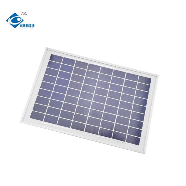 carregador 8W 0.44A do painel ZW-8W-18 V-P Portable Solar Panels de 18V Mini Poly Glass Laminated Solar