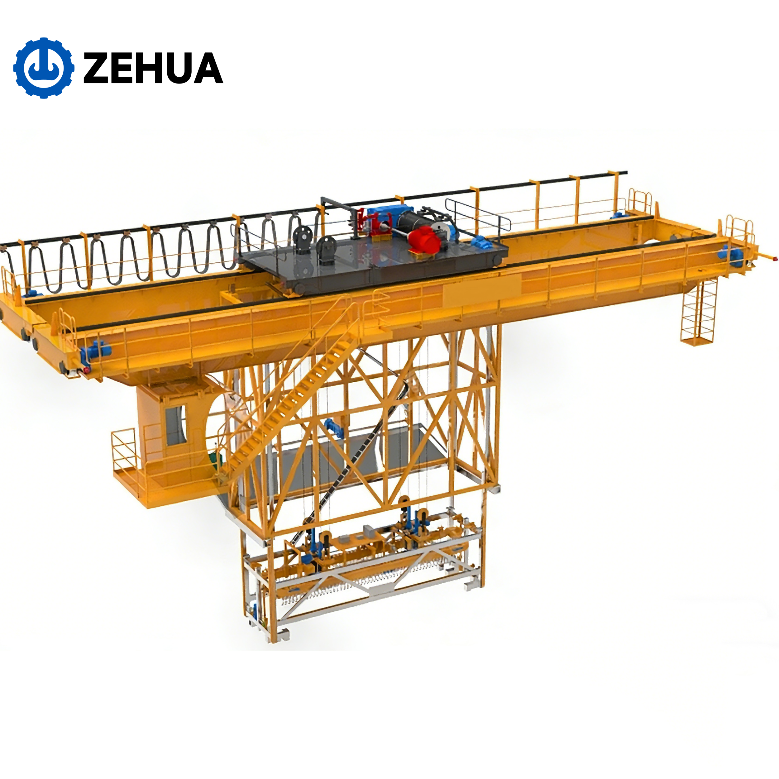 Multifunctional Electrolytic Copper Overhead Crane with Motor Engine PLC & Gear