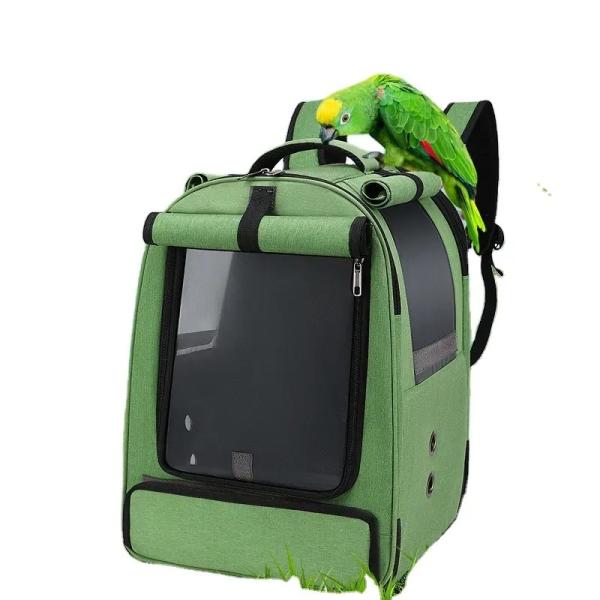 Lightweight Bird Parrot Pet Carrier Bag Cage Outdoor Mesh Large Foldable Travel Backpack
