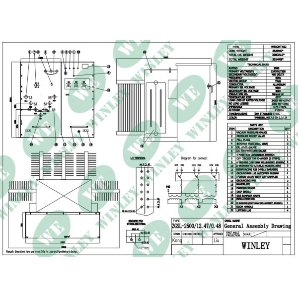 2500Kva Three Phase Pad Mounted Transformer