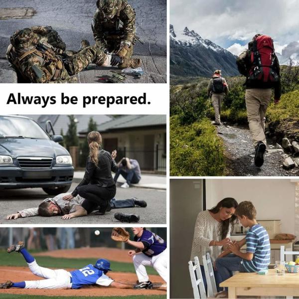 Tactical Individual First Aid Kit, Survival Trauma Kit For Outdoor Tactical Bag Outdoor Camping First Aid