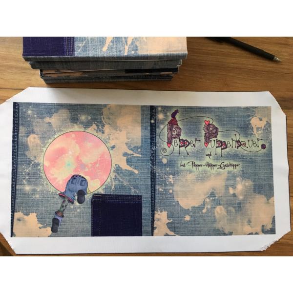 Hardcover book with fabric cover printing, Children hardcover book printing, full color book printing