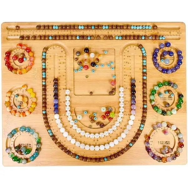 Bamboo Beading Board for Jewelry Making - Custom Size Eco-Friendly