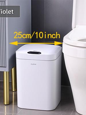 16L/5.3 Gallon Square Automatic Kitchen Garbage Bin Motion Sensor Plastic  Smart Trash Can Trash Bin