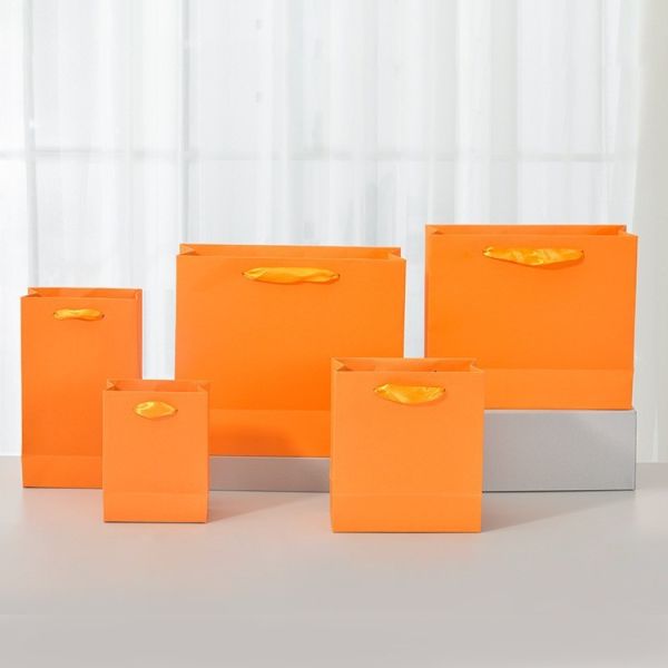 Simple Bow-shaped Gift Bag Packaging Box Cosmetic Gift Wrapping Bag Tote Gift Paper Bag