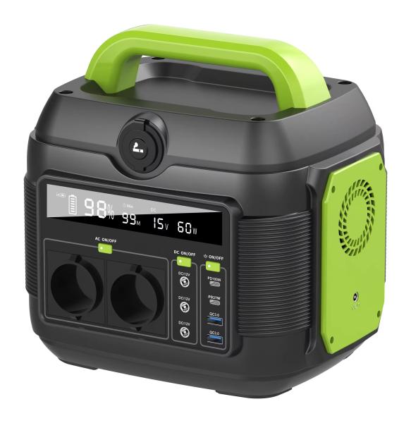 600W Solar Outdoor Mobile Portable Charging Station Mini  European Standard