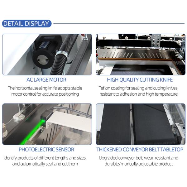 Machinery Hardware Automatic L Bar Sealer Side Sealing Heat Shrink Wrapping Machine