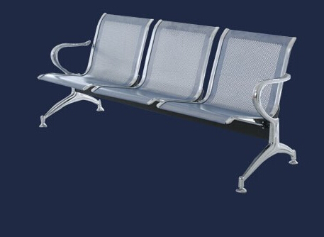 3 Seater China Airport Chair with Chrome Base