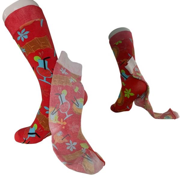 Women's Novelty 3D Socks Knitted Food Print Socks with Digital Printing Methods