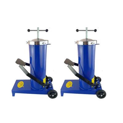 8l Foot operated Steel Drum Grease Bucket Pump Grease Coupler
