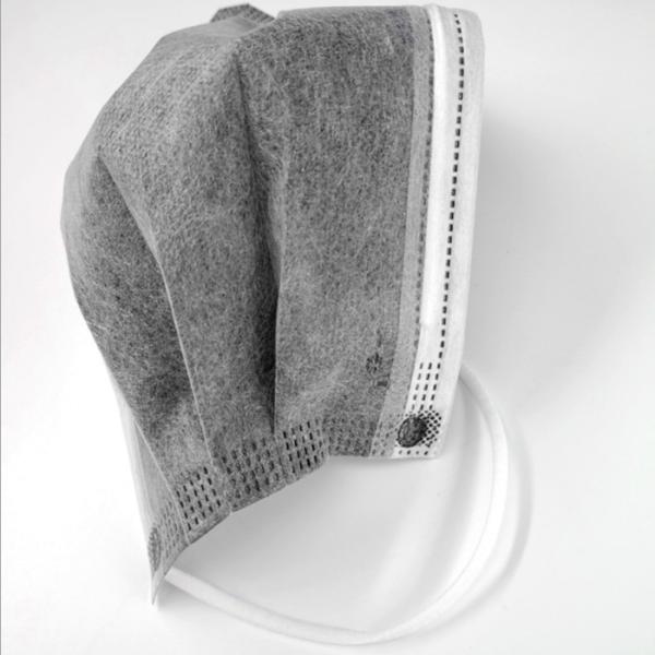 Black Earloop Ffp2 Face Mask Non Woven 4 Ply Disposable Custom Printed