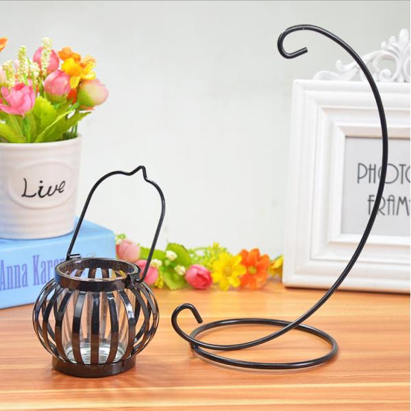 Vintage Pumpkin 300g Metal Candle Holders For Decoration