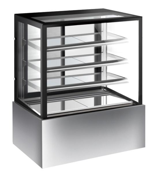 Stainless Steel Base Refrigerated Cake Display Cabinets Fast Refrigeration,510L 1200mm Three-layers Cake Showcase