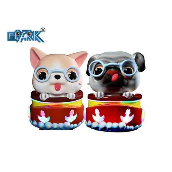 Amusement Park Fiberglass Kiddy Ride Machine 40KG Cute Dog Swing Car Coin Operated