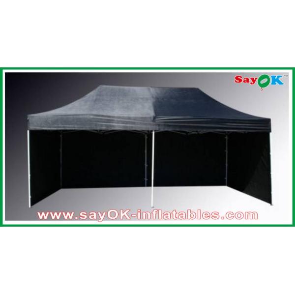 L6m x W3m Gazebo Folding Tent Canopy Sun-resistant With 3 Sidewalls Iron Frames