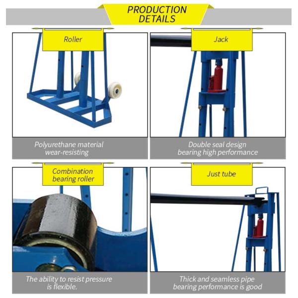 Гидравлический кабель катушки стойка кабельного барабана Джек для поддержки кабельного барабана