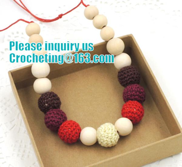 Teething necklace Baby Shower Girl, Baby Flower Bracelet, Mommy Charm Bracelet, Wooden Toddler Toy