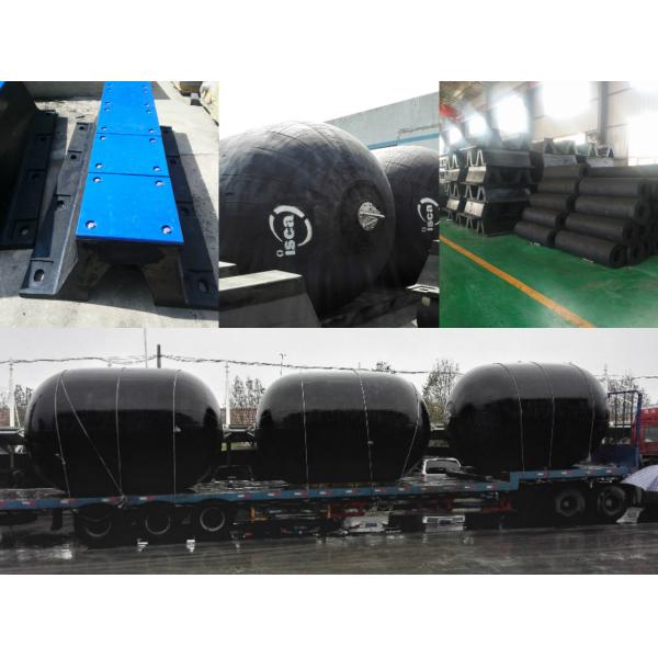 Marine Port Dock Rubber Fenders , GD Type Large Boat Dock Fenders Marine