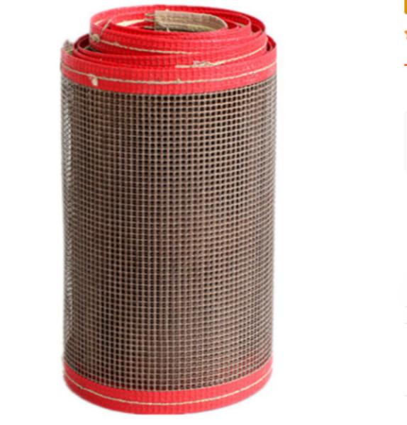 Superfície de alta temperatura revestida PTFE da vara da correia transportadora da fibra de vidro de Brown não