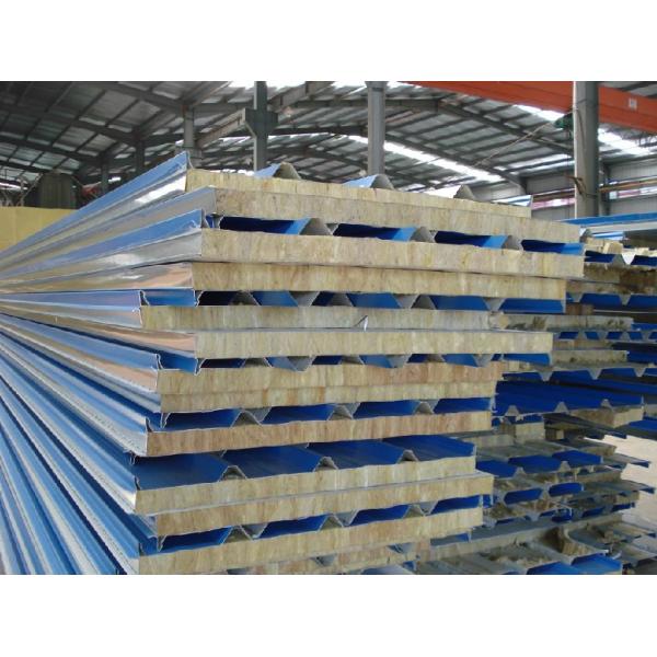 Rock Wool & PU Sandwich Panel Making Machine For Prefab House, Mobile House TW-RKW1250