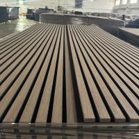 Smoke Oak Acoustic Wood Wall Panels Sturdy Durable For Interior Wall Decor In Homes Offices Studios