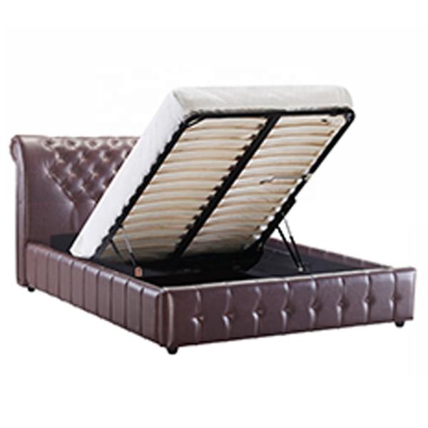 Breathable Double Size Ottoman Bed , Multiscene Twin Ottoman Storage Bed