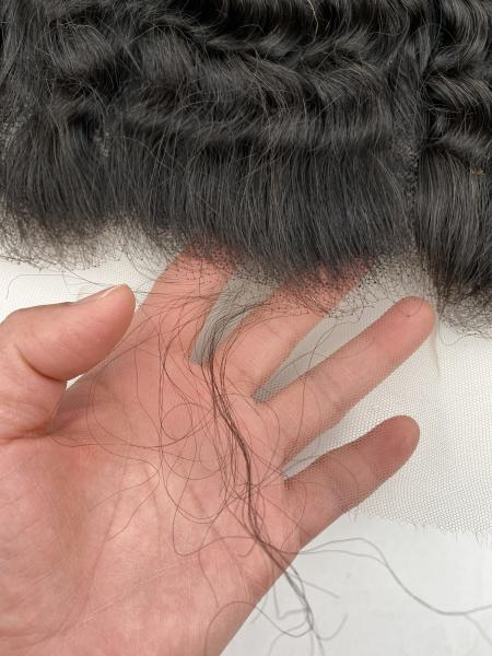 Deep wave 13x6Customized 20A Natural Hairline Super Thin HD Lace Frontal100% Brazilian Human Hair Extensions