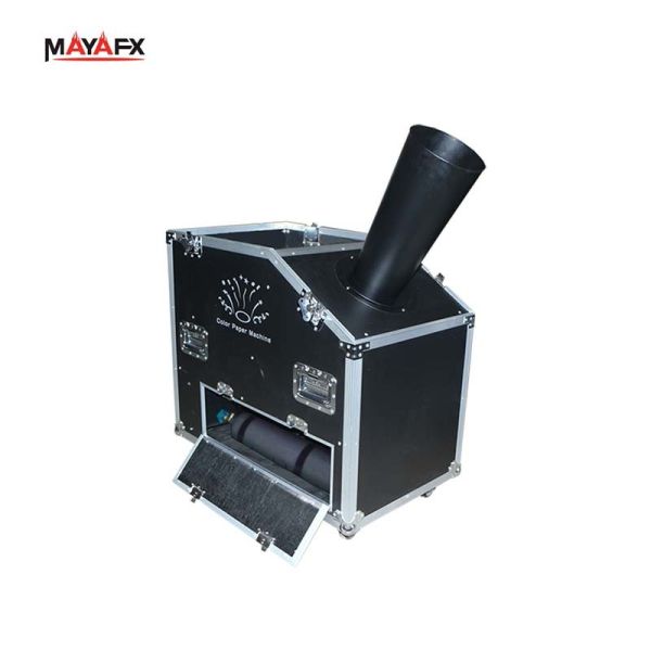 Stage CO2 Color Paper Blaster Machine with 110V/220V Voltage 12-15 Meter Spray Height and DMX512 Control for Events