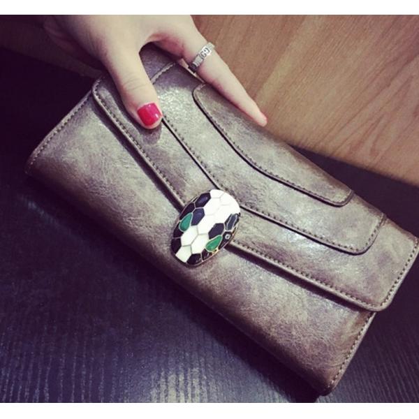 European and American fashion female long section of the leather wallet phone purse zipper hand bag large capacity