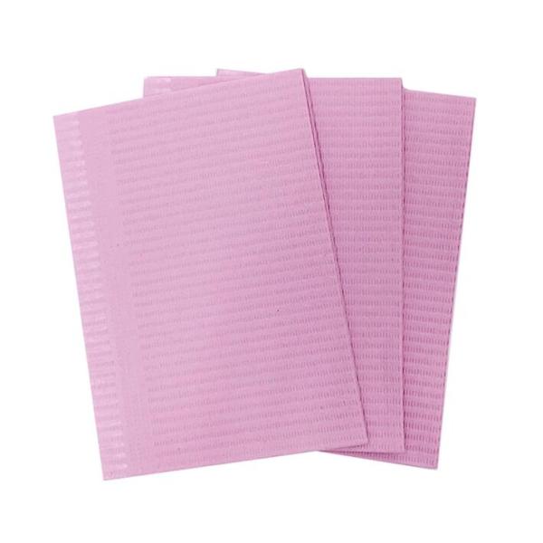 Waterproof Laminated PE Tissue 2ply Disposable Dental Bibs