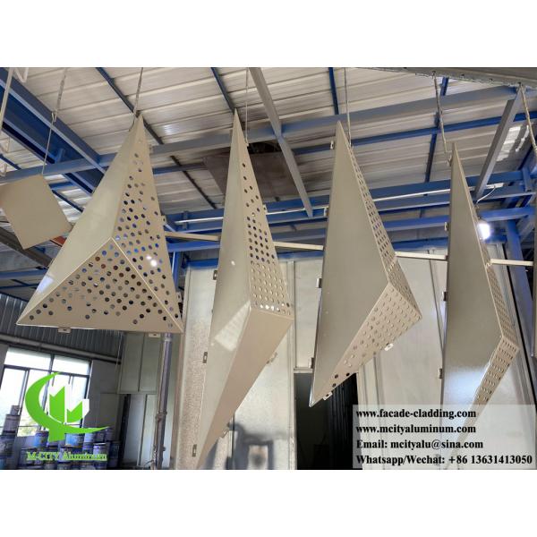 3D Aluminum Cladding Panel with Powder Coated Anti-Rust Surface and Customizable Design