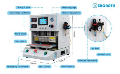 Touch Screen PLC Oca Vacuum Machine for LCD Screen Repair