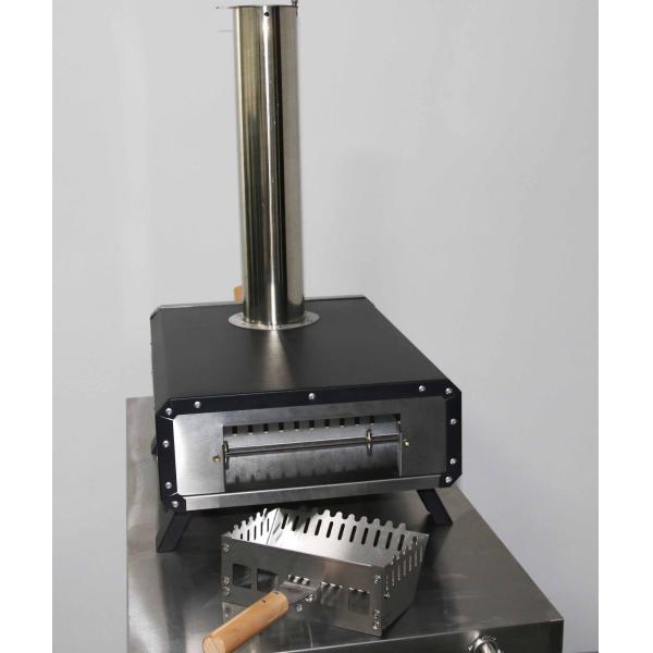 Piedra de pizza giratorio de color personalizado Fuera de la pizzería Estufas de leña Pellet Fuego de horno