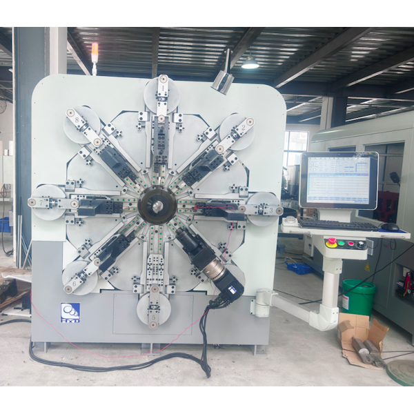 Camless Wire Bending Equipment , 12 Axis Automatic Spring Coiling Machine