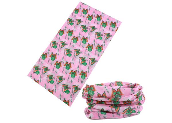 Butterfly Logos UV  Headwear 100% Microfiber Polyester For Trekking