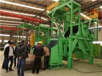 Haute machine de grenaillage de tambour d'inclinaison de la productivité 0.6m3 avec le tambour métallique