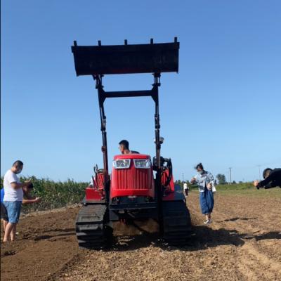 Amphibious 80 Horsepower Tractor , Cultivated Land Crawler Tractor