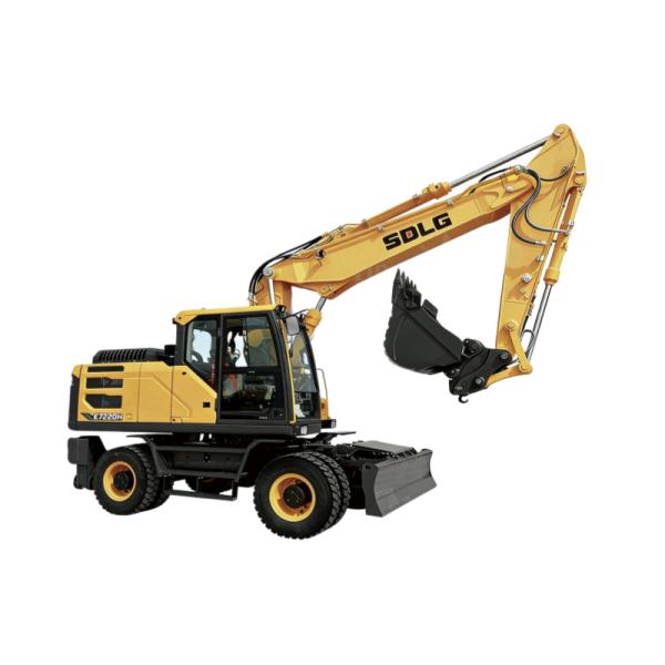SDLG Lingong LGMG 4 Tires Wheel Excavator E7220h 23t Digger With 0.95m³ Bucket