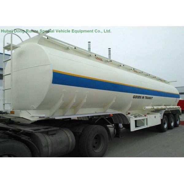 52m3   Fuel Tanker Semi Trailer  3 Axles 4 Compartments For Diesel ,Oil , Gasoline, Kerosene  Transport