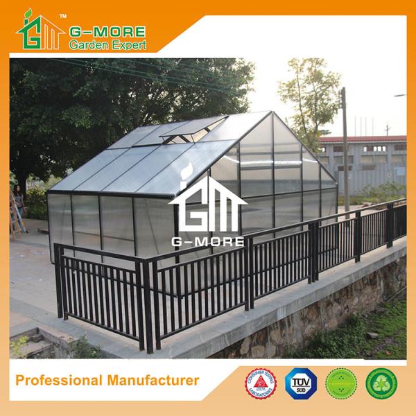 Aluminum Greenhouse-Titan series-406X506X302CM-Green/Black Color-10mm thick PC