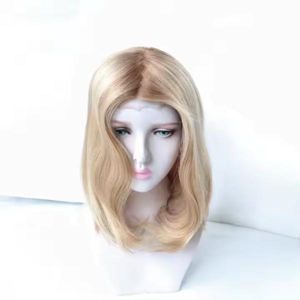 Mono Top Lace Front Wigs 14 Straight 100% RAW Cuticle European Remy Human Hair Alopecia Wigs for Women Medical Wigs