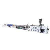 Chaîne de production de tuyaux en PVC avec la sortie de l'extrudeuse 80/156 500kg/h