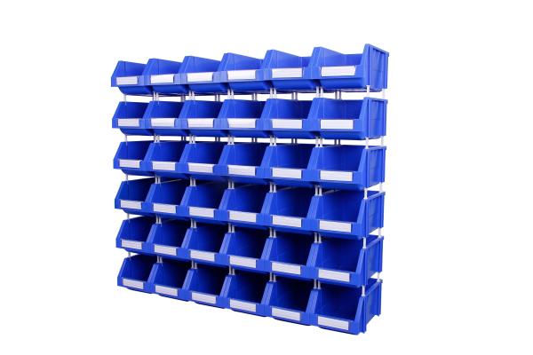 Open Front Stackable Bins for Bolts and Plastic Parts Solid Box Style Customer Logo