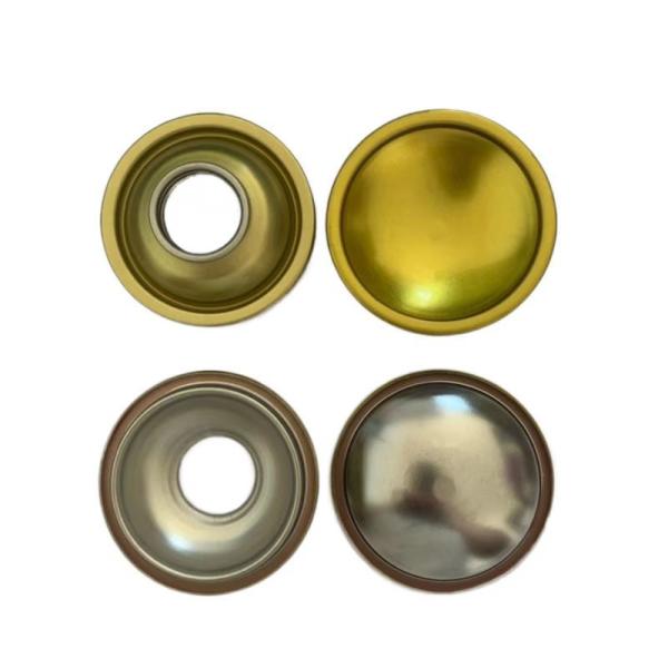 200# 52mm Diameter Aerosol Tin Can Top Spray Can Lids Clear Gold Color