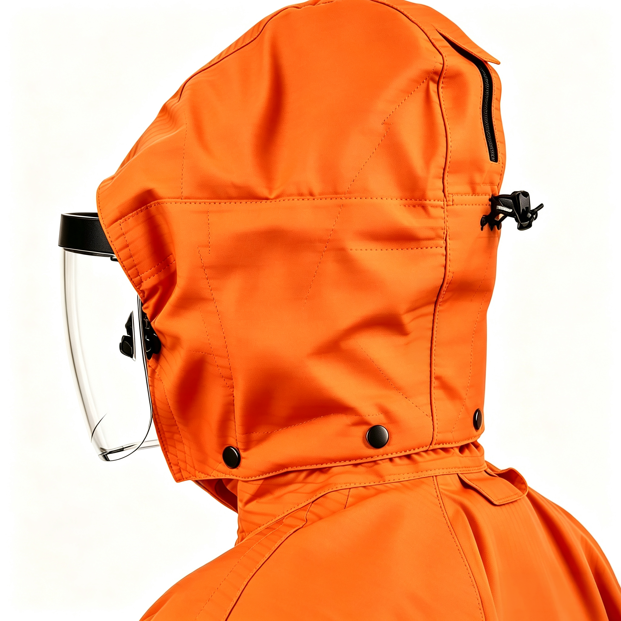 Hooded Protection Jacket Lightweight Work Safety Jacket Impact Resistant