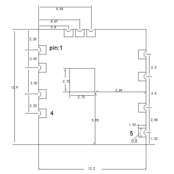 Модуль приемопередатчика модуля 300mbps RF Realtek WiFi антенны простой полосы 2x2 Mimo